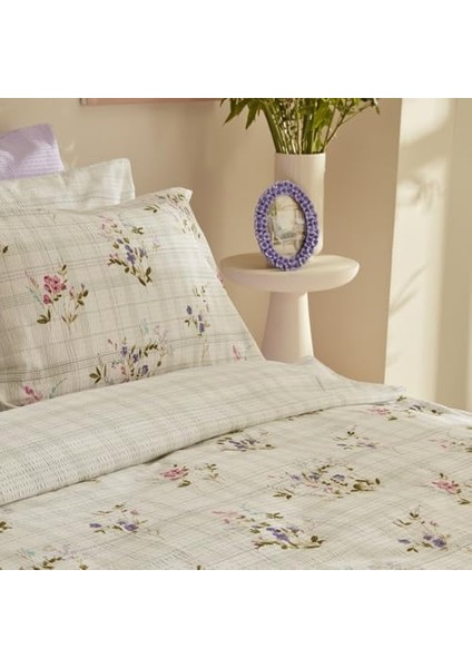 MINELLA%100 Pamuk Soft Çift Kişilik Nevresim Takımı Lila modelleri