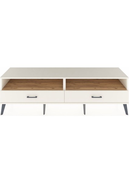 Hyperion Tv Ünitesi 2 Raflı 2 Çekmeceli 176X44X51 Aytaşı-Çam/aytaşı