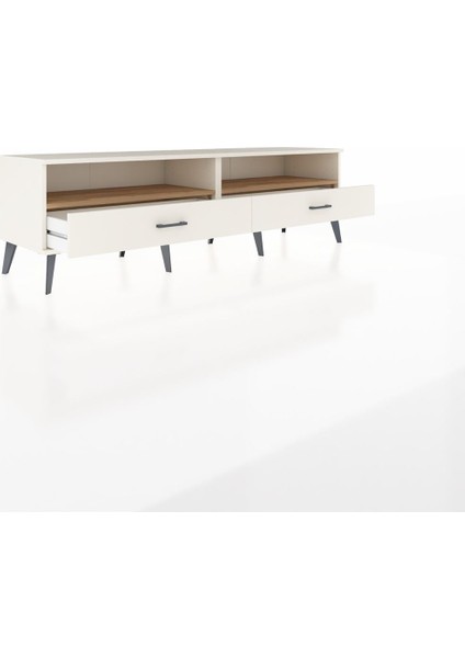 Hyperion Tv Ünitesi 2 Raflı 2 Çekmeceli 176X44X51 Aytaşı-Çam/aytaşı indirimleri