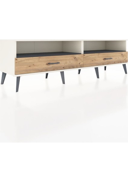 Hyperion Tv Ünitesi 2 Raflı 2 Çekmeceli 176X44X51 Aytaşı-Antrasit/çam fiyatları