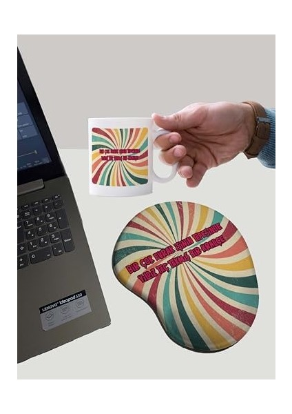 Rakkun Shop Taç Takmış Kraliçe Baskılı Bilek Destekli Mouse Pad + Kupa Bardak Mug fiyatları