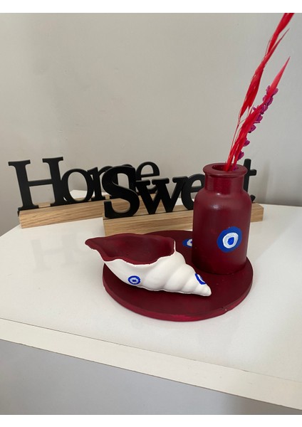 Nazar Boncuklu Deniz Kabuğu Vazo Set fiyatları