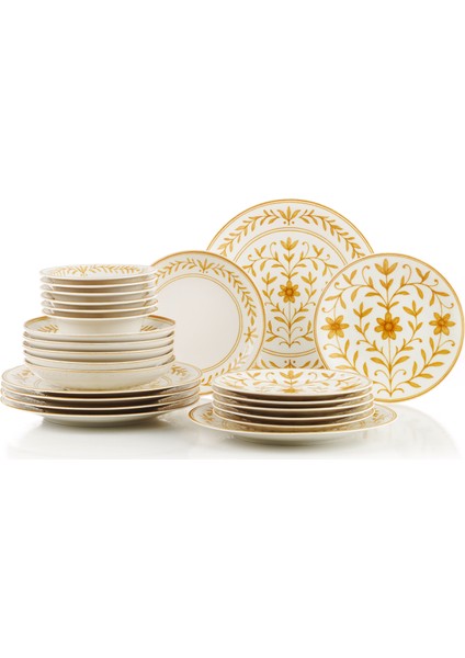 Flora 24 Parça 6 Kişilik Yemek Takımı 128 fiyatları