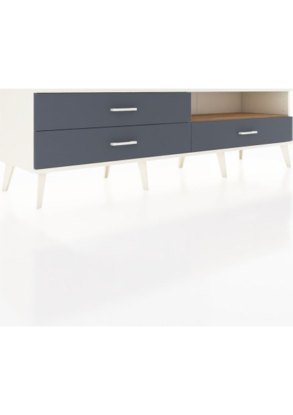 Hyperion Tv Ünitesi Tek Raflı 3 Çekmeceli 176X44X51 Aytaşı-Çam/antrasit fiyatları