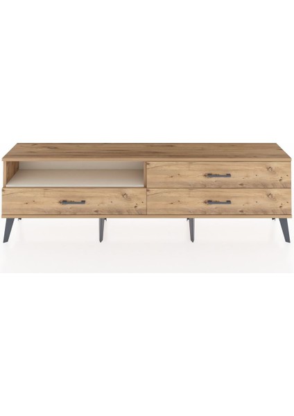 Arges Tv Ünitesi Tek Raflı 3 Çekmeceli 176X30X51 Çam-Aytaşı/çam