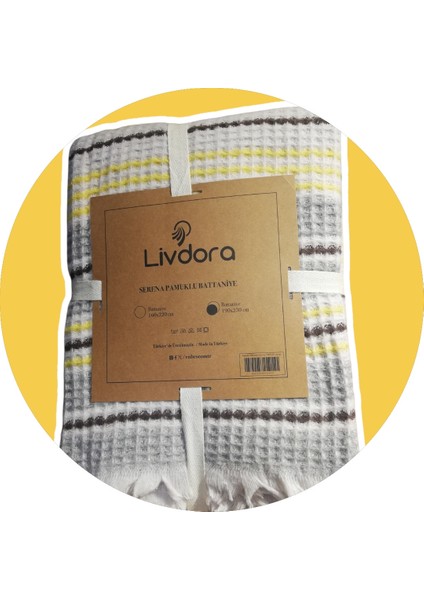 Serena Pamuklu Battaniye (190X230) - Hardal fiyatları