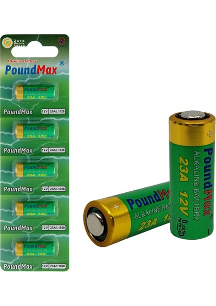 5 Adet 23A 12 V Alkali Pil, 23AE, A23, LRV08, MN21, V23GA, A23S, L1028, 8LR932, P23GA, Garaj Kapısı Açıcıları, Uzaktan Kumandalar, Alarm Sistemleri Için Günlük Kullanım Için Cıva Içermeyen Piller