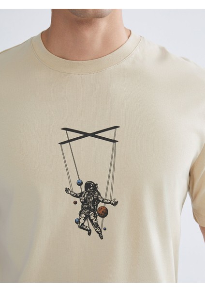 Yeni Sezon Bisiklet Yaka Baskılı Penye Erkek Tişört modelleri