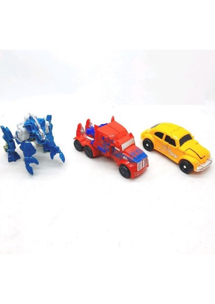 3'lü Dönüşebilen Robot Oyuncak Seti-Arabadan Robota Dönüşen Figürler-Transform (Optimus Bumblebee ) fiyatları