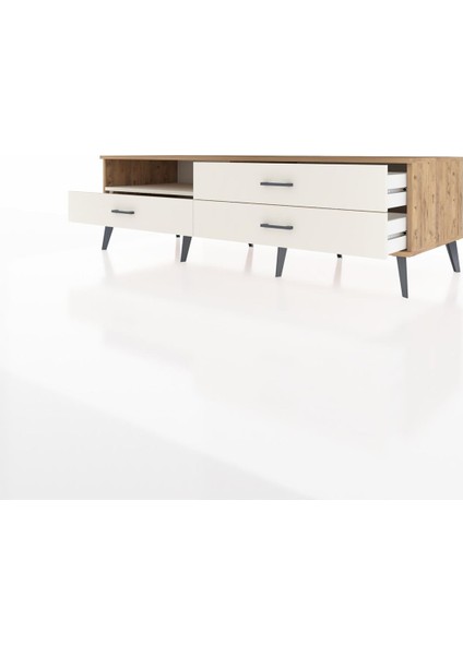 Kronos Tv Ünitesi Tek Raflı 3 Çekmeceli 176X59X51 Çam-Aytaşı/aytaşı modelleri