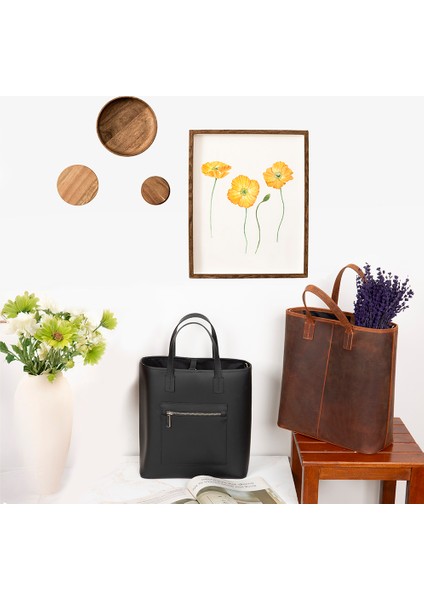 Deck Hakiki Deri Tote Çanta
