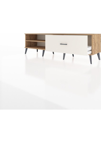Hyperion Tv Ünitesi Tek Raflı Tek Çekmeceli 176X44X51 Çam-Çam/aytaşı modelleri