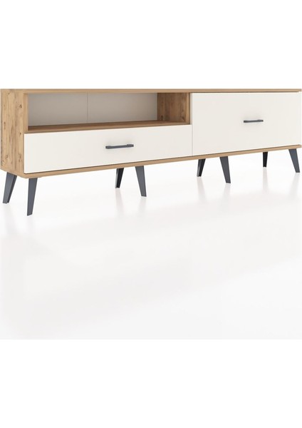 Arges Tv Ünitesi Tek Raflı 2 Çekmeceli 176X30X51 Çam-Çam/aytaşı fiyatları