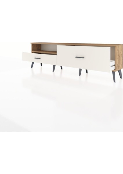 Arges Tv Ünitesi Tek Raflı 2 Çekmeceli 176X30X51 Çam-Çam/aytaşı modelleri