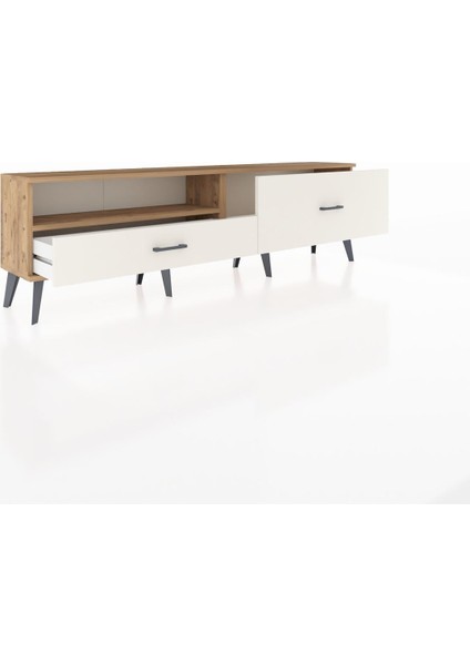 Arges Tv Ünitesi Tek Raflı 2 Çekmeceli 176X30X51 Çam-Çam/aytaşı indirimleri