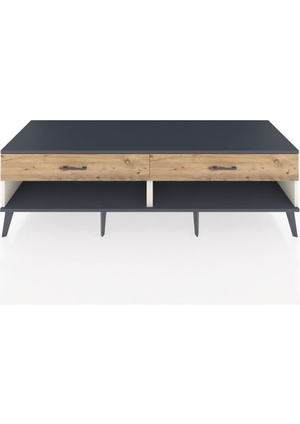 Kronos Tv Ünitesi 2 Çekmeceli 176X59X51 Aytaşı-Antrasit/çam