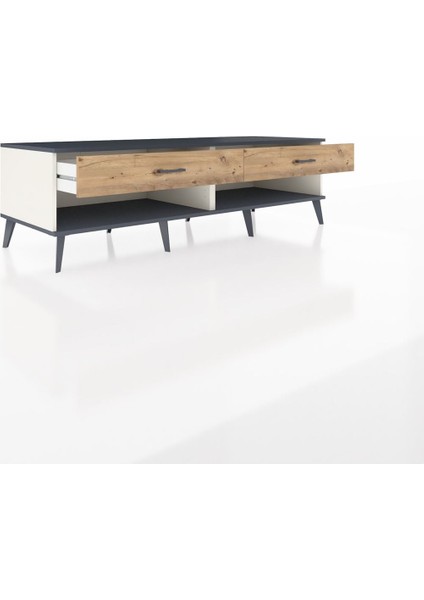 Kronos Tv Ünitesi 2 Çekmeceli 176X59X51 Aytaşı-Antrasit/çam indirimleri