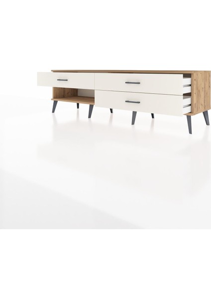 Hyperion Tv Ünitesi 3 Çekmeceli 176X44X51 Çam-Çam/aytaşı modelleri