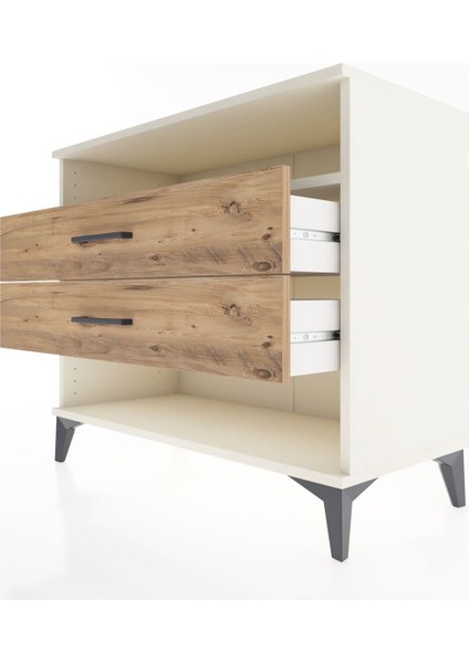 Hyperion Şifonyer Tek Raflı 2 Çekmeceli 88X44X80 Aytaşı-Çam indirimleri
