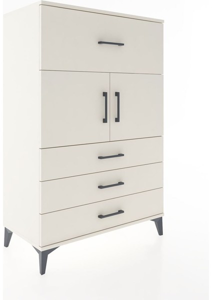 Hyperion Dolap Tek Raflı 4 Çekmeceli 2 Kapaklı 88X44X134 Aytaşı-Aytaşı fiyatları