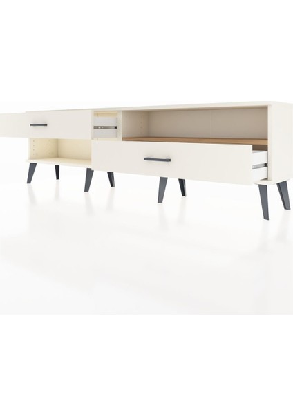 Arges Tv Ünitesi Tek Raflı 2 Çekmeceli 176X30X51 Aytaşı-Çam/aytaşı fırsatları