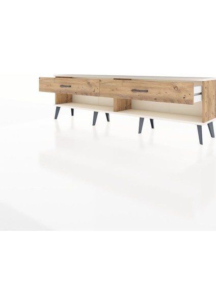 Arges Tv Ünitesi 2 Çekmeceli 176X30X51 Çam-Aytaşı/çam modelleri