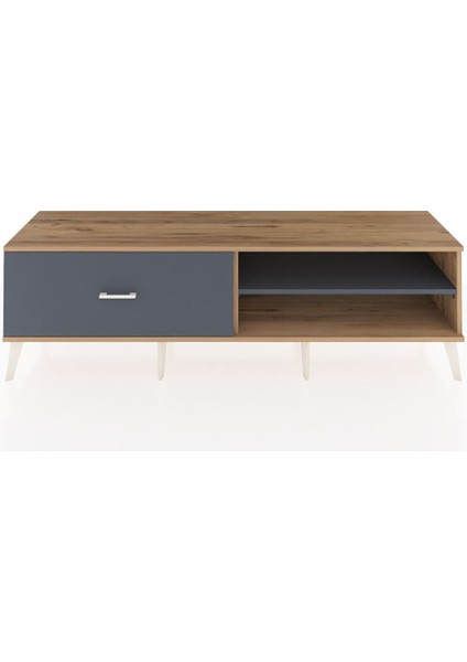 Hyperion Tv Ünitesi Tek Raflı Tek Çekmeceli 176X44X51 Çam-Antrasit/antrasit