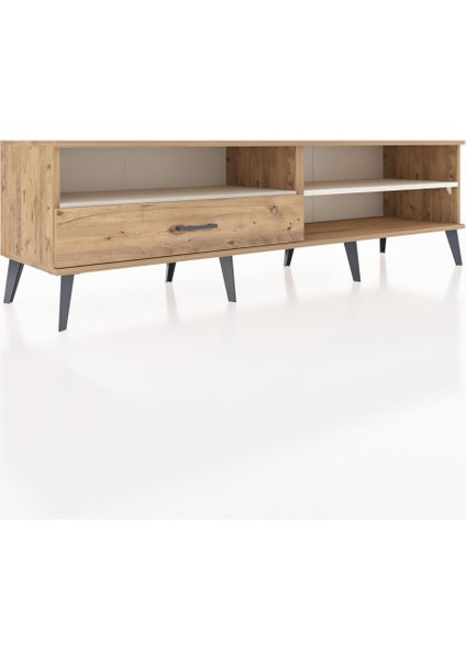 Hyperion Tv Ünitesi 2 Raflı Tek Çekmeceli 176X44X51 Çam-Aytaşı/çam fiyatları