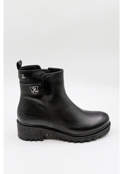 Kadın Hakiki Deri Waterproof Fermuarlı Bot 1950839K - Siyah - 36