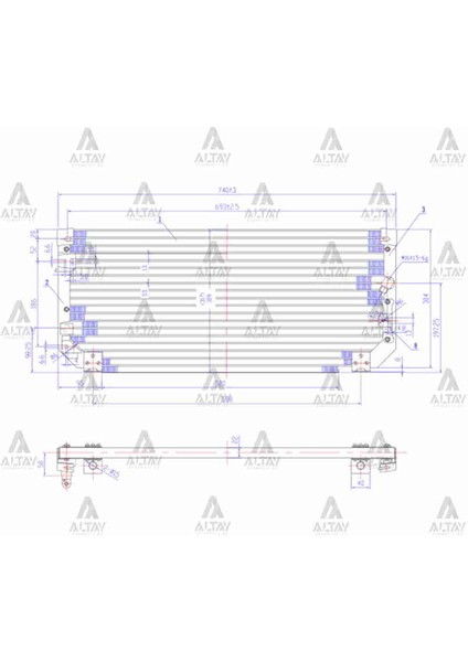 RADYATÖR KLIMA COROLLA 1993-1998 BRAZING 88460 12460