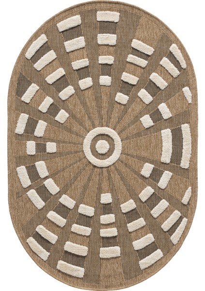 Marakeş Siyah Oval Halı Salon Oturma Odası Çocuk Odası Yatak Odası Halısı 677O