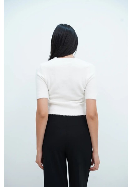 Kısa Kollu Bisiklet Yaka Kazak fırsatları