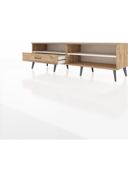 Hyperion Tv Ünitesi 2 Raflı Tek Çekmeceli 176X44X51 Çam-Aytaşı/çam modelleri