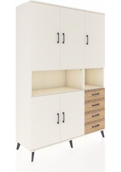 Hyperion Dolap 7 Raflı 4 Çekmeceli 5 Kapaklı 132X44X195 Aytaşı-Aytaşı/çam fiyatları