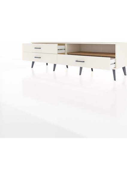 Hyperion Tv Ünitesi Tek Raflı 3 Çekmeceli 176X44X51 Aytaşı-Çam/aytaşı modelleri