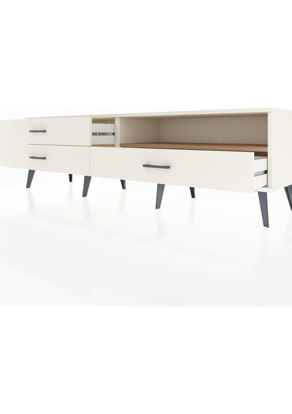 Hyperion Tv Ünitesi Tek Raflı 3 Çekmeceli 176X44X51 Aytaşı-Çam/aytaşı fırsatları