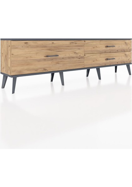 Arges Tv Ünitesi 3 Çekmeceli 176X30X51 Çam-Antrasit/çam fiyatları