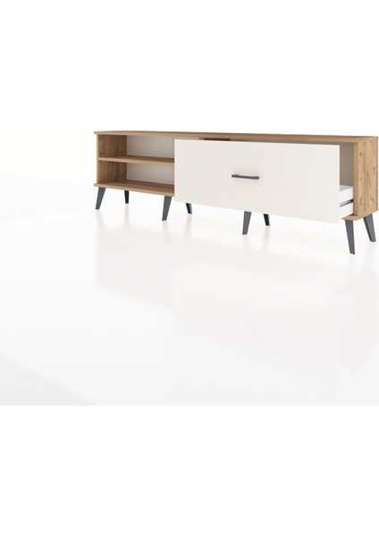 Arges Tv Ünitesi Tek Raflı Tek Çekmeceli 176X30X51 Çam-Çam/aytaşı modelleri