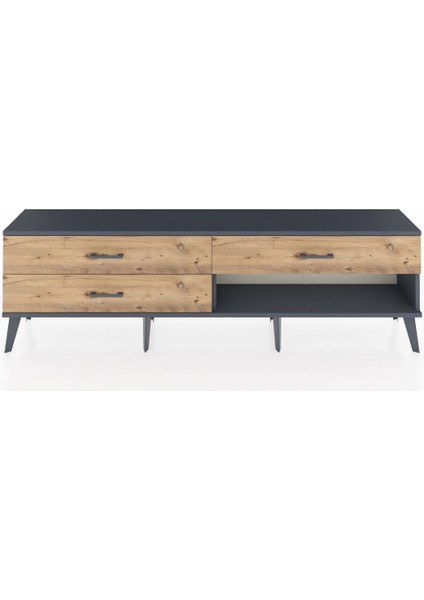 Arges Tv Ünitesi 3 Çekmeceli 176X30X51 Antrasit-Antrasit/çam