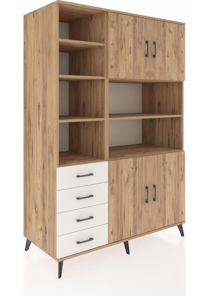 Kronos Dolap 9 Raflı 4 Çekmeceli 4 Kapaklı 132X59X195 Çam-Çam/aytaşı fiyatları