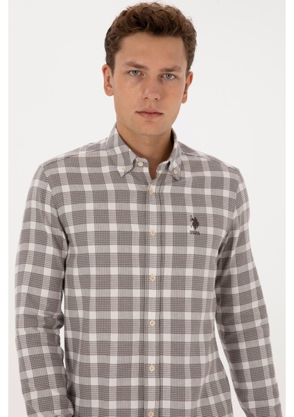 Erkek Vizon Gömlek Desenli 50308532-VR052 fiyatları