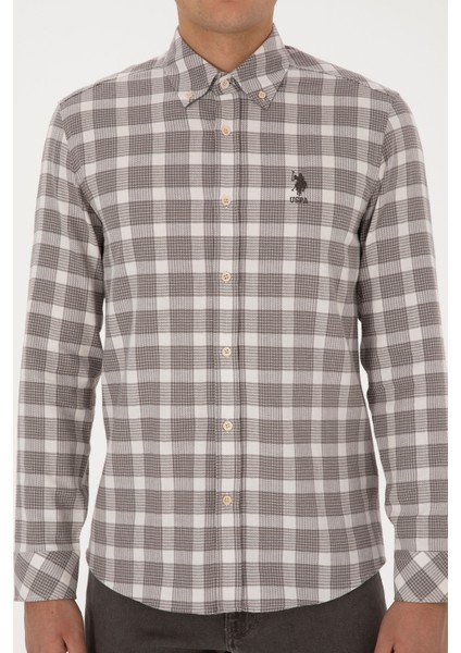 Erkek Vizon Gömlek Desenli 50308532-VR052 indirimleri