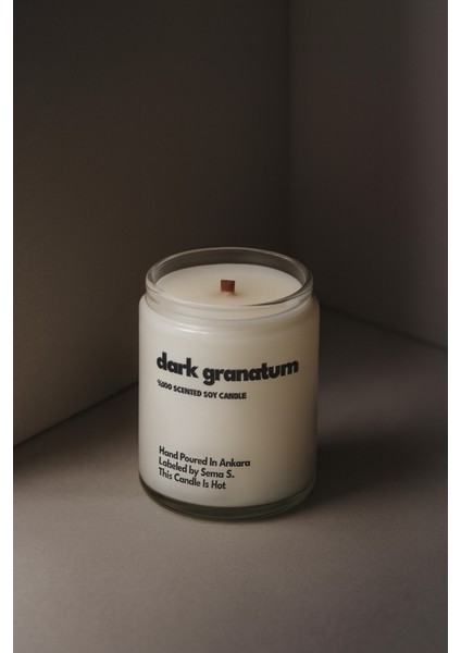 : Dark Granatum : Cam Kavanozda Kokulu %100 Soya Mum (Nar Çiçeği, Sandal Ağacı, Mor Peyoni Özü) modelleri
