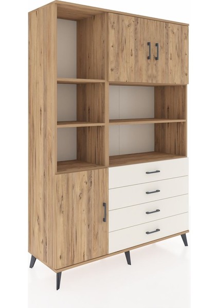 Hyperion Dolap 8 Raflı 4 Çekmeceli 3 Kapaklı 132X44X195 Çam-Çam/aytaşı fiyatları