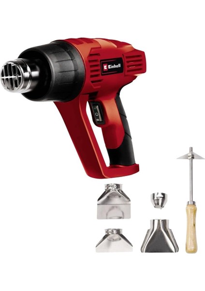 Hava Tabancası Th-Ha 2000/1 (2.000 W, 2 Kademesi: 350°/550°, Aşırı Isınma Koruması, 4 Başlık ve Kazıyıcı Dahil) - 4520179
