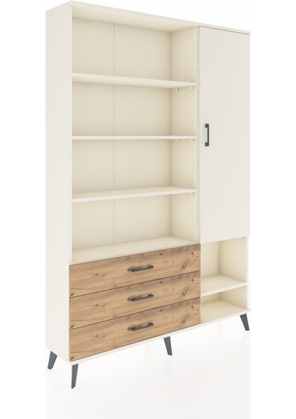 Arges Dolap 9 Raflı 3 Çekmeceli Tek Kapaklı 132X30X195 Aytaşı-Aytaşı/çam fiyatları