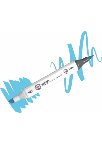 Graph Master Brush Marker B145 Aqua Sky