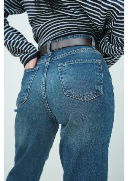 Kesik Paça Kemerli Pantolon modelleri