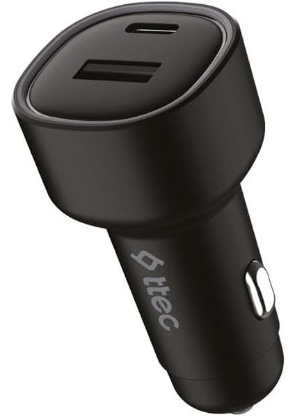 Smartcharger Duo Pd 83W Araç Hızlı Şarj Aleti Usb-C+Usb-A Siyah