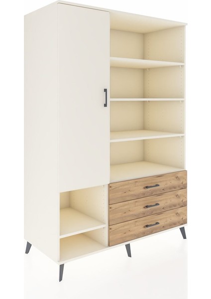 Kronos Dolap 9 Raflı 3 Çekmeceli Tek Kapaklı 132X59X195 Aytaşı-Aytaşı/çam fiyatları